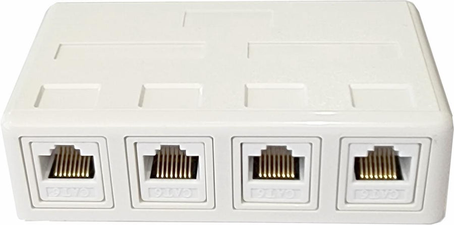 4 WAY RJ45 Wall Box