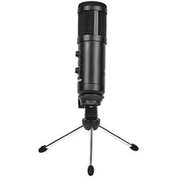 LORGAR Soner 313, Gaming Microphones, Black, USB condenser microphone with Volume Knob & Echo Kob, including - Image 2