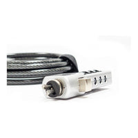RCT 3-in-1 Notebook Security Lock 4-Digit Combination T-Bar Nano Wedge 1.8m
