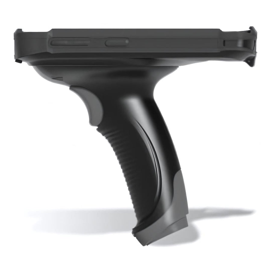 Pistol grip for MT90 with window for rear camera.