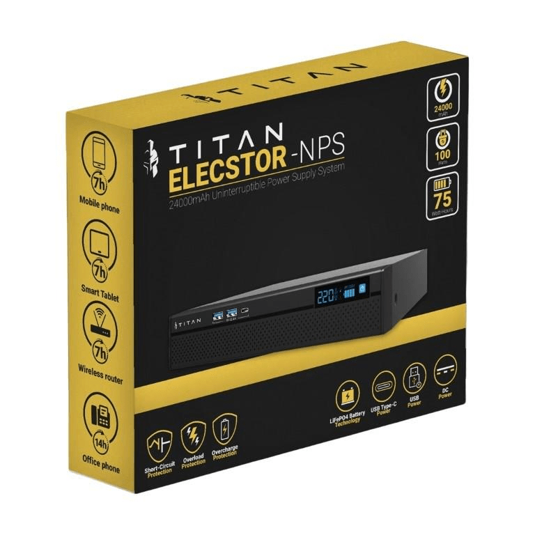 Elecstor 100W Mini UPS 24000mAh - 75WH - 1