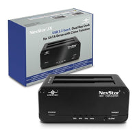Vantec NexStar JX 2.5 3.5-inch SATA USB 3.2 Gen 1 External Drive Enclosure Black - Image 2