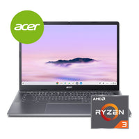 Acer Chromebook CBE574-1-R53E 14" WUXGA IPS SlimBezel AMD Ryzen3 7320C 8GB LPDDR5X 128GB PCIe NVMe SSD - Image 2