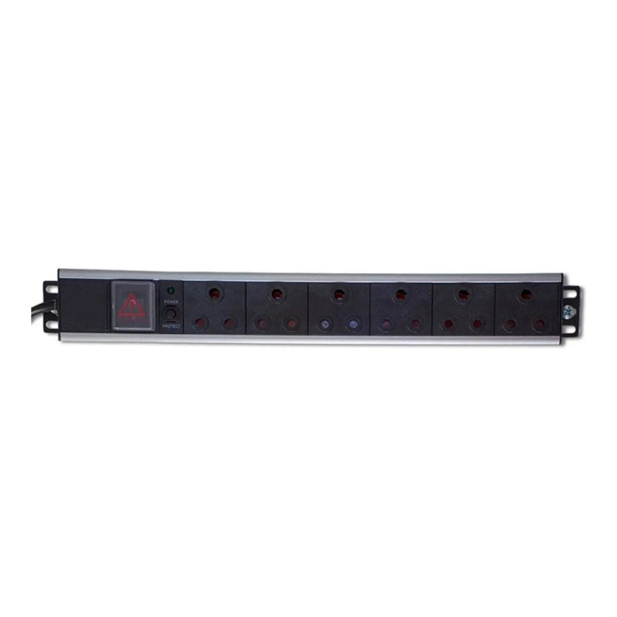 RCT RSA 6 way 16A 19' rack mount ZA Plug.