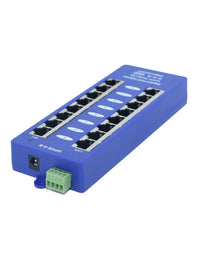 Passive POE Injector Hub, 8 Port, Gigabit, Blue - Image 2