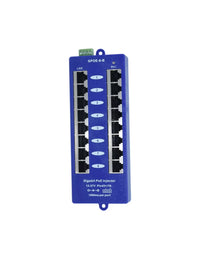 Passive POE Injector Hub, 8 Port, Gigabit, Blue - Image 4