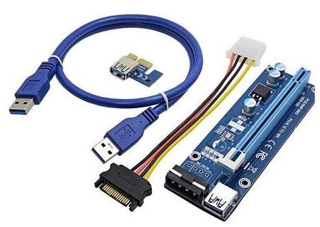 PCI-E Riser Refurb Vertical Mount 4 Pin