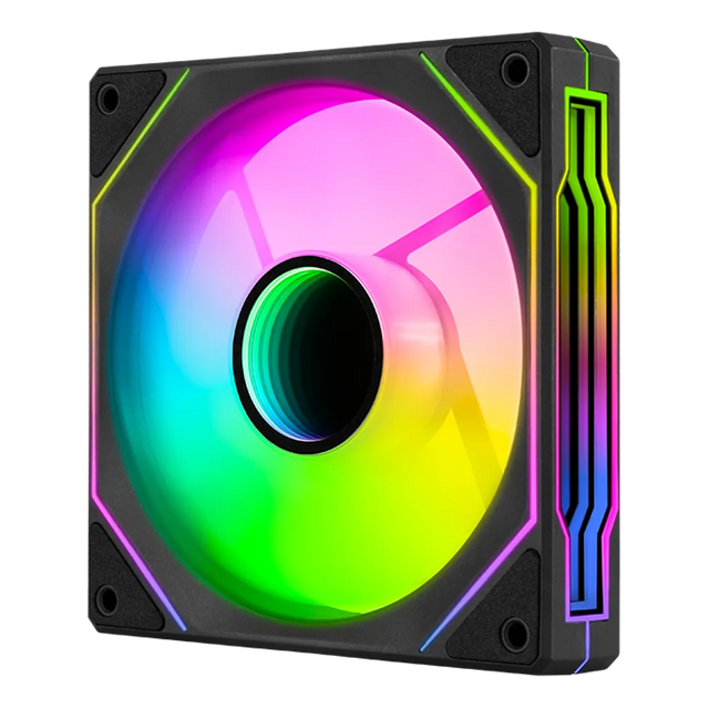 Aerocool Phantom M-3 120mm PWM ARGB Fan Black Infinity Mirror Design