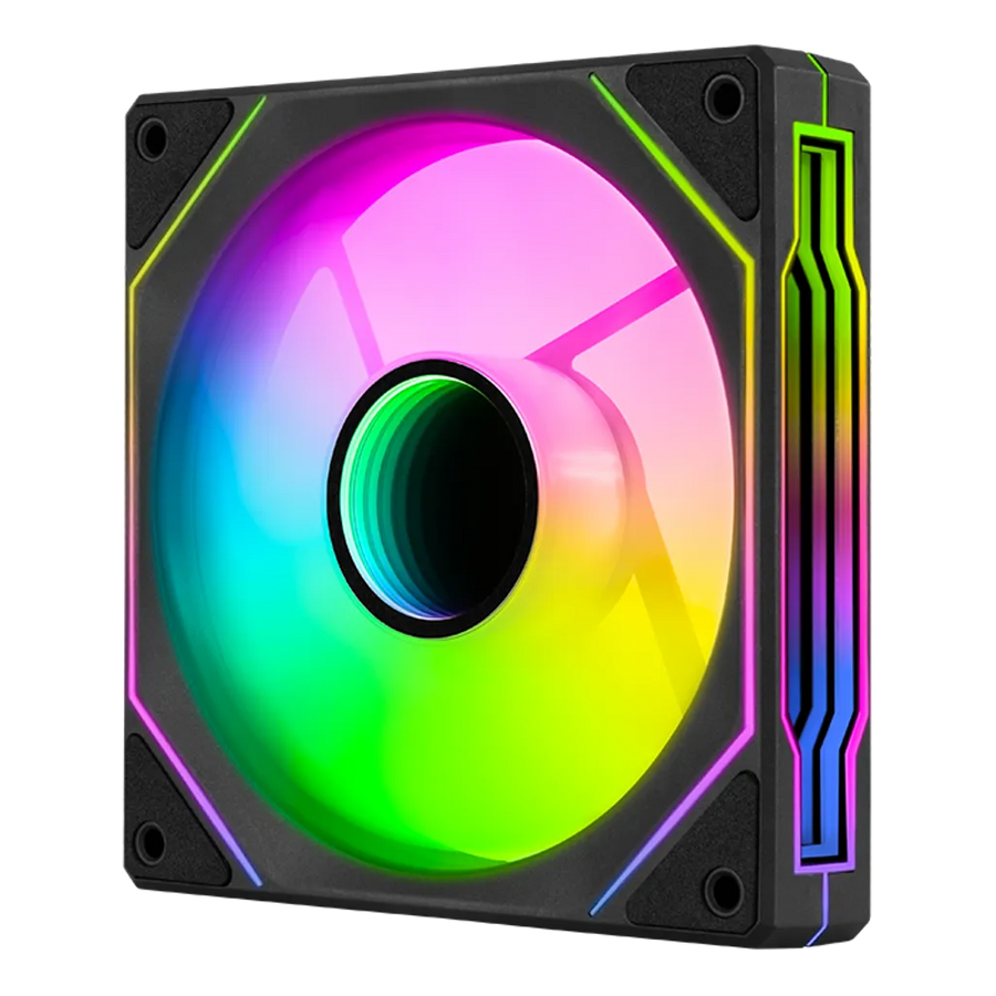 Aerocool Phantom M-3 120mm PWM ARGB Fan Black Infinity Mirror Design