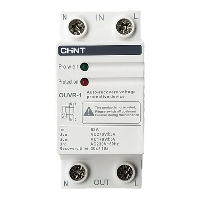 Chint AC Over Under Voltage Relay 80A 3-Phase 3P+N