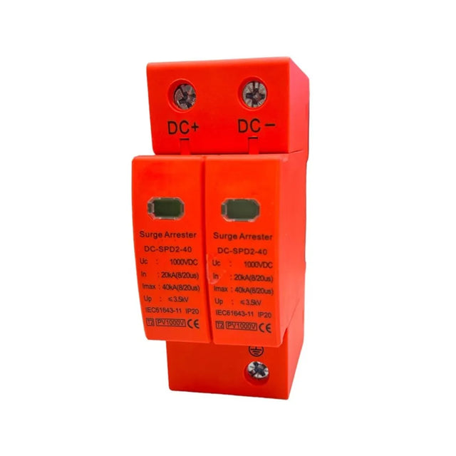 Chint EX9UEP Solar PV DC Surge Arrestor 20kA 2-Pole 1000V