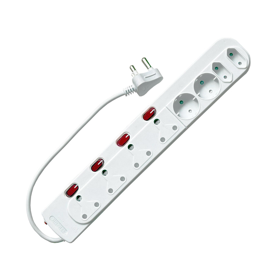 8 Way Multi-Plug + Switches