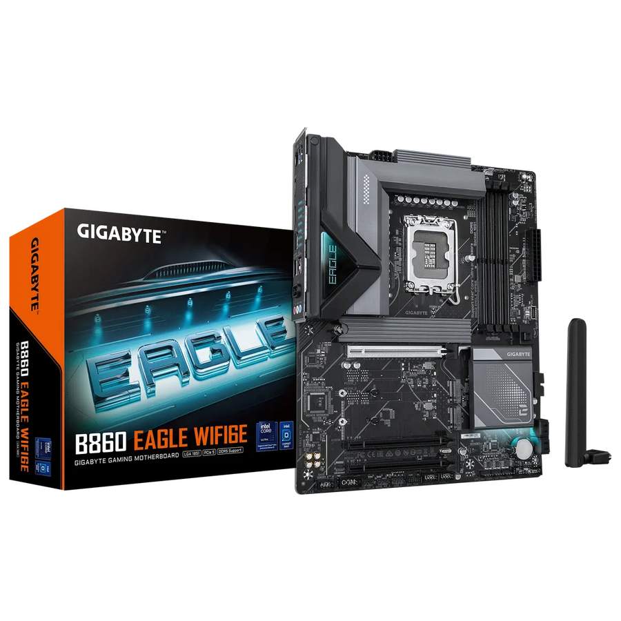 Gigabyte B860 EAGLE Wi-Fi 6E Intel LGA1851 ATX Motherboard DDR5 3x M.2