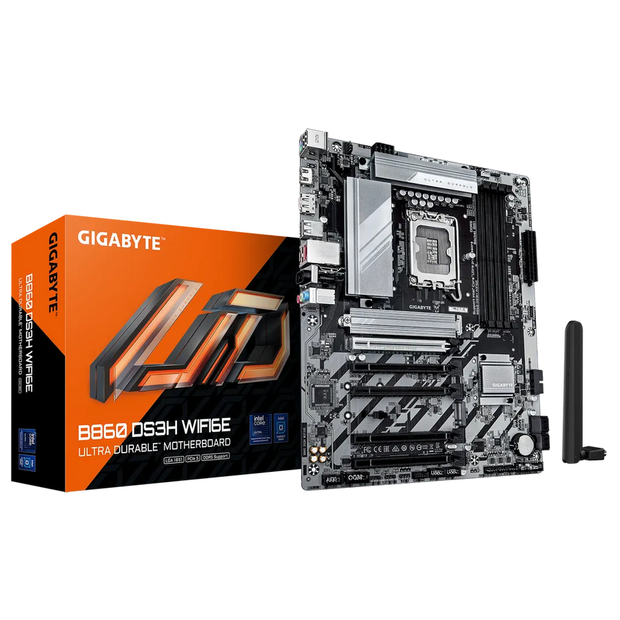 Gigabyte B860 DS3H WiFi 6E ATX Motherboard Intel LGA1851 B860 DDR5 4-DIMM 2x M.2 HDMI DP