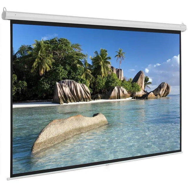 PROJECTOR SCREEN WITH REMOTE 96"