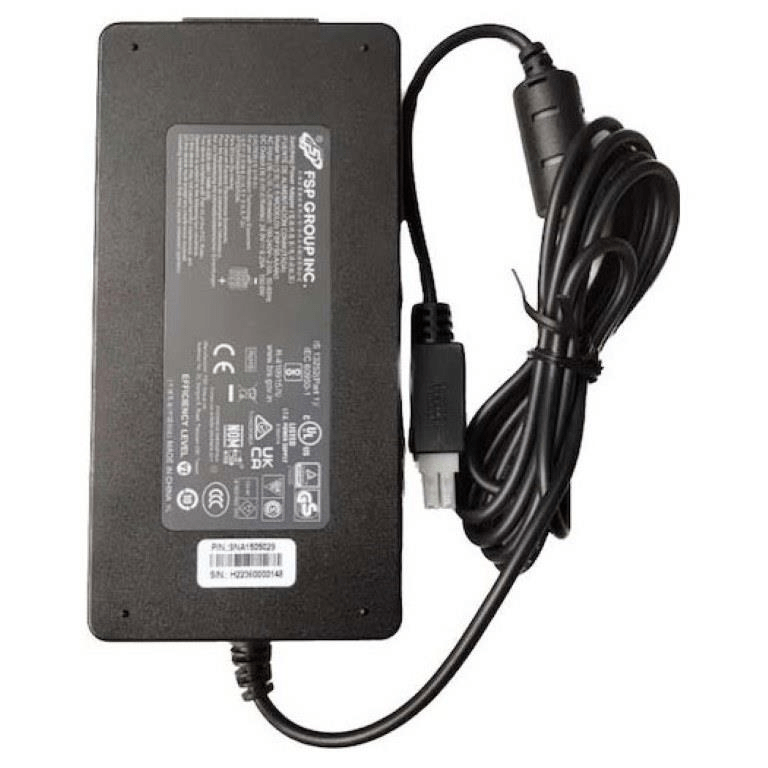 Zebra Level VI AC/DC Power Supply Brick. AC Input: 100-240V; 2.0A. DC Output: 24V; 6.25A; 150W. Requires: Country Specific AC Gr