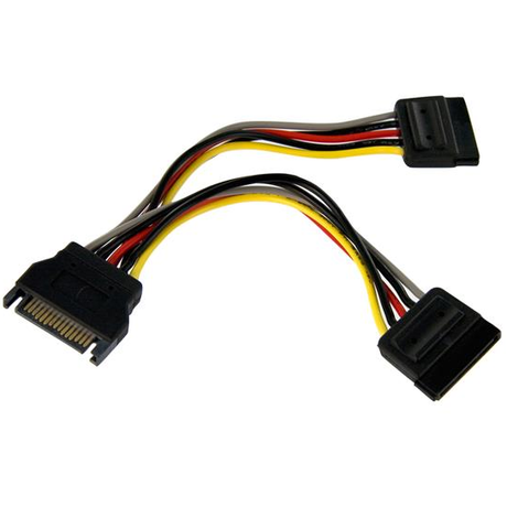 15 Pin SATA Power Y Splitter Cable