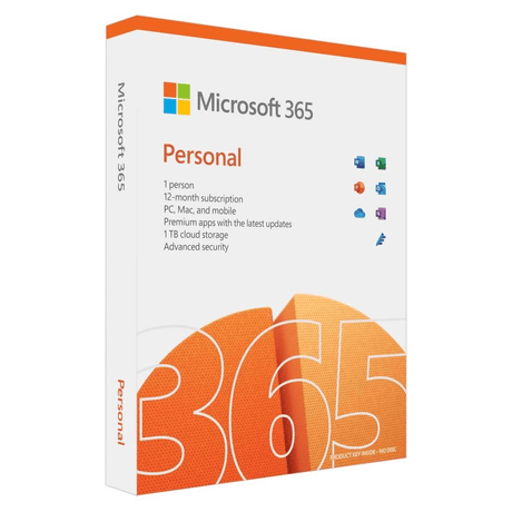 Microsoft 365 Personal ESD- 1YR Subcription 1 User - (5 DEVICES PC/MACs). Word; Excel