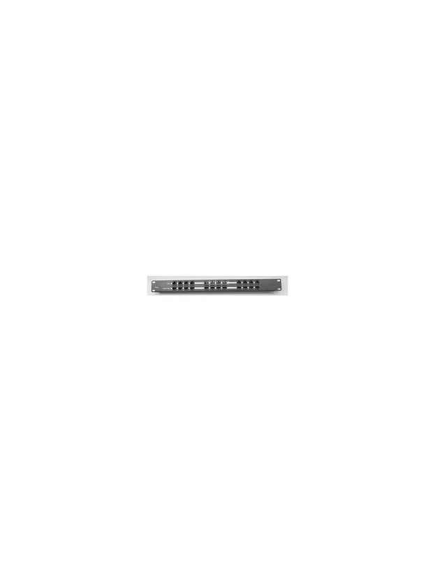 Rackmount 12 port passive PoE injector, Shielded, 1U, Black, 2.1mm Jack