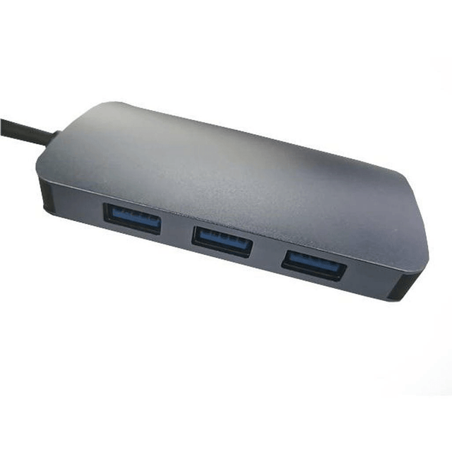 RCT 4-in-1 USB type A hub with 3 USB 3.0 Type A ports and 1 RJ45 Gigabit ethernet port