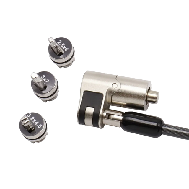 RCT 2m Keyed 3-in-1 Notebook Security Lock (T-Bar, T-Bar Nano & Wedge Slot)