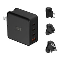 RCT 100W GaN USB-C Charging Travel Kit with EU UK SA Adapters and Cable - Image 2