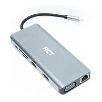 RCT SD-11 12-in-1 USB-C Hub Dual HDMI VGA USB 3.0 PD 100W Ethernet - Image 3