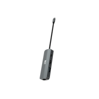 RCT SD-4 Compact 4-in-1 USB-C Hub HDMI USB 3.0 RJ45 Ethernet USB-C Power Pass-Through