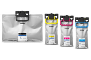 Epson T12P DURABrite Ultra extra high-capacity ink pack family (Black, Yellow, Magenta, Cyan) for WorkForce Pro EM-C800R