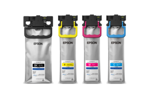Epson T12N DURABrite Ultra ink pack family (Black, Yellow, Magenta, Cyan) for WorkForce Pro EM-C800R