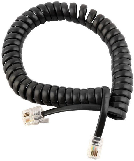 Mod Curly Telephone CORD RJ9 3M