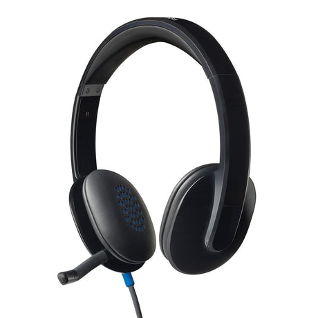 Logitech H540 - Stereo Headset - Black - USB