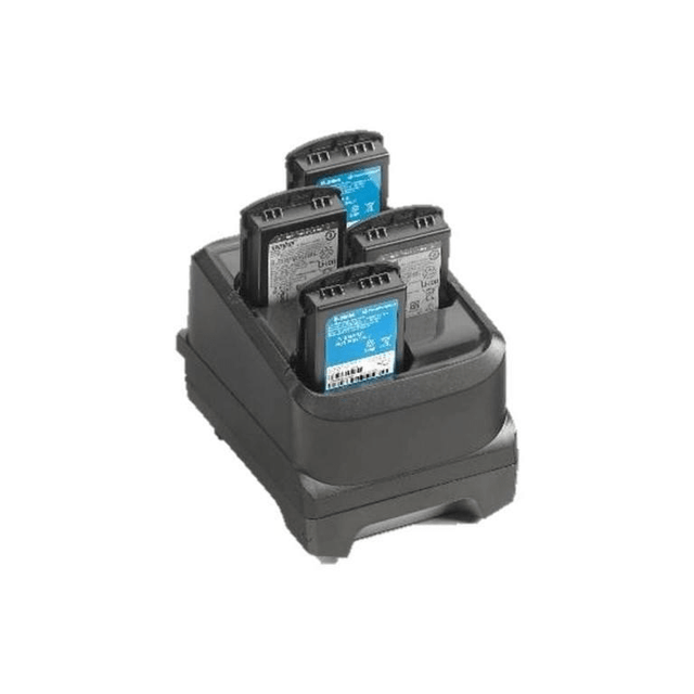 MC32/MC33 4SLOT SPARE BATTERY CHARGER. REQUIRES: LEVEL VI POWER SUPPLY PWR-BGA12V50W0WW; DC LINE CORD CBL-DC-388A1-01 AND COUNTR