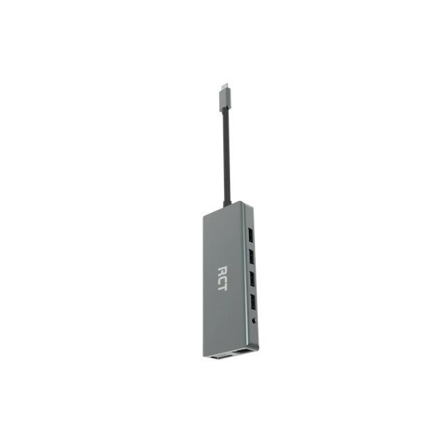 RCT SD-11 12-in-1 USB-C Hub Dual HDMI VGA USB 3.0 PD 100W Ethernet