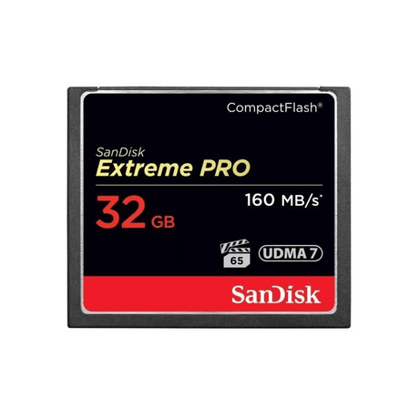 SanDisk Extreme Pro CompactFlash Card 32GB, 160MB/s, VPG-65, UDMA 7