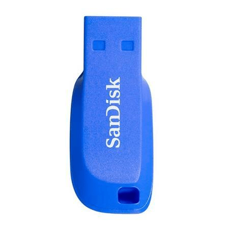 SanDisk Cruzer Blade USB Flash Drive 16GB, Electric Blue