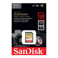 SanDisk Extreme SD UHS I 128GB Card for 4K Video for DSLR and Mirrorless Cameras 180MB/s Read & 90MB/s Write - Image 3