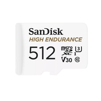 SanDisk High Endurance 512GB Class 10 MicroSDXC Card with Adapter