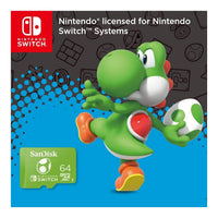 SanDisk Nintendo MicroSDXC UHS-I card for Nintendo Switch, Yoshi Edition- 64GB, Up to 100MB/s read; up to - Image 3