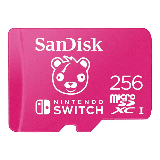 SanDisk Nintendo Switch microSD Card 256GB, Fortnite Cuddle Team Edition