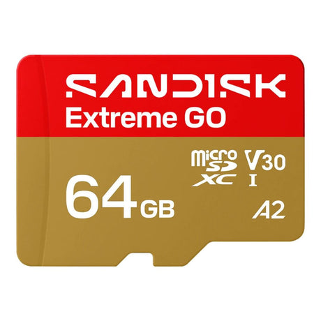 SanDisk Extreme Go microSD UHS-I Card 128GB, 240MB/s Read, 120MB/s Write