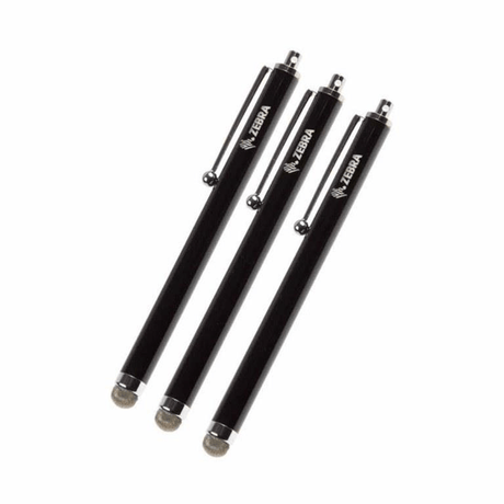 Zebra Passive Stylus, Micro-Knit Hybrid Fiber Tip Stylus, 3 Pack
