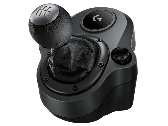 Logitech Driving Force Shifter – Gaming Shifter – G-Series Racing wheel accessory – Black leather