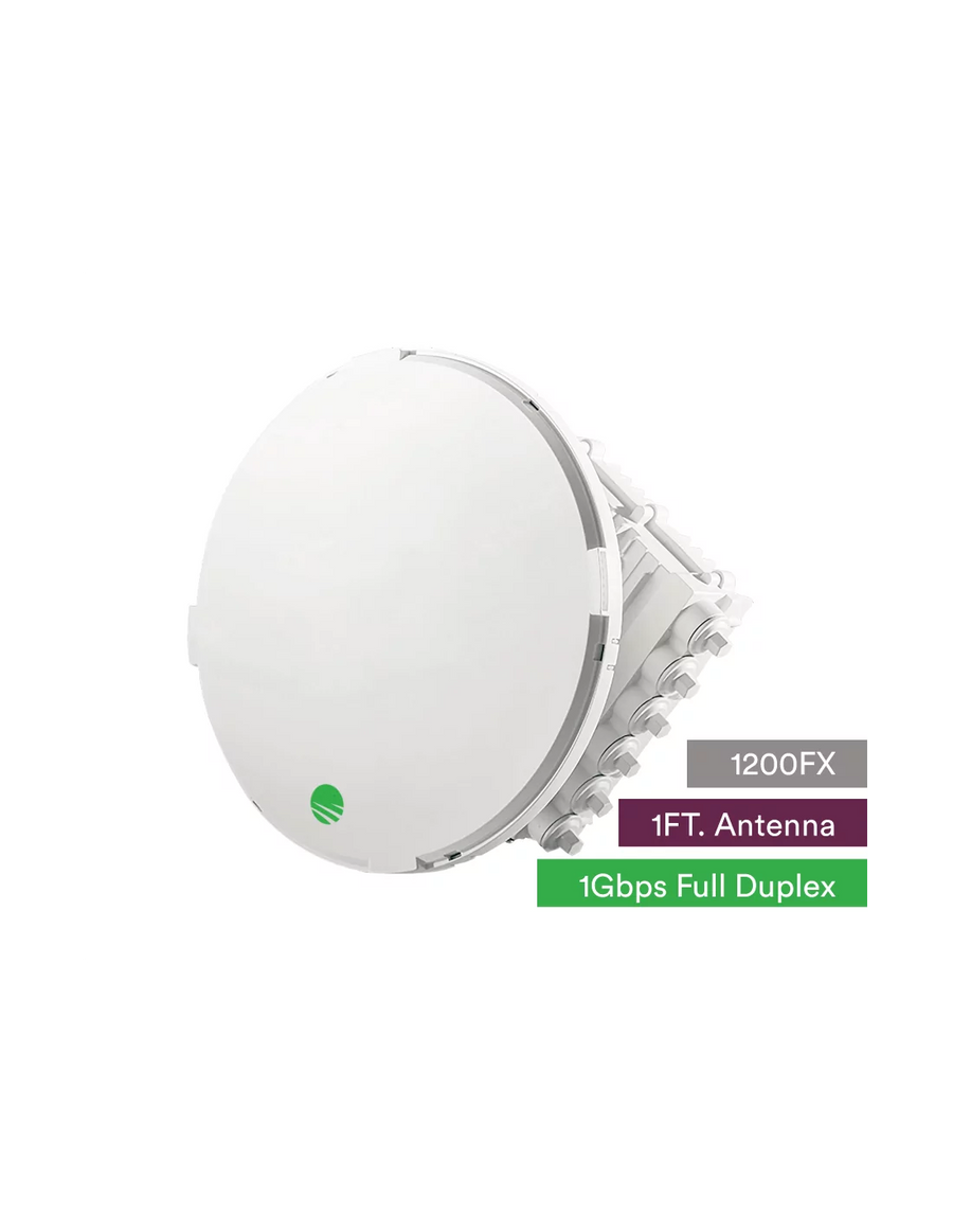 Siklu E-Band (80GHz) PTP link FDD 1Gbps. 1ft EXT antenna