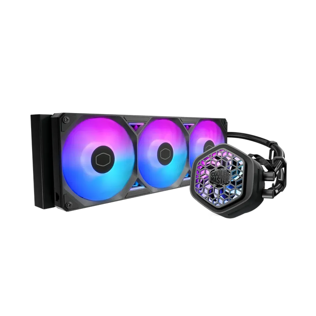 Cooler Master MasterLiquid Atmos II 360 AiO CPU Cooler with VRM Fan RGB Black LGA1851 AM5