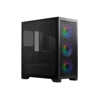 Cooler Master Elite 302 Mini Tower Micro-ATX PC Case Black with 600W Elite NEX PSU 3x ARGB Fans