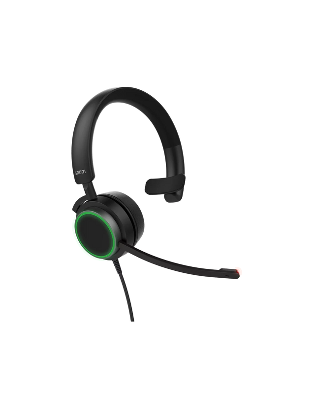 Snom A330M Mono Over-Ear Headset, Passive Noise Cancellation, VoIP Phone Headset, USB/3.5mm