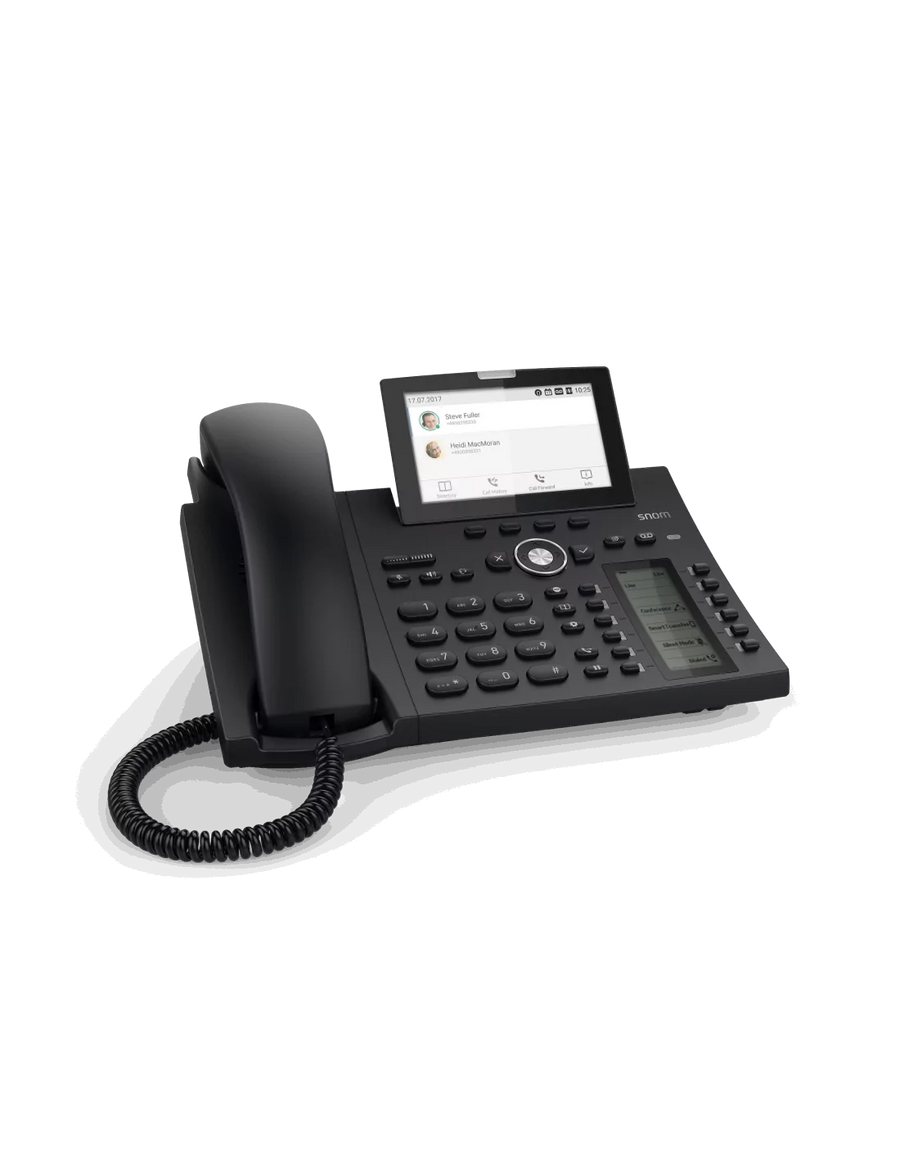 Snom D385 12-line Desktop SIP Phone - No PSU Included - Hi-Res Colour TFT Display - USB
