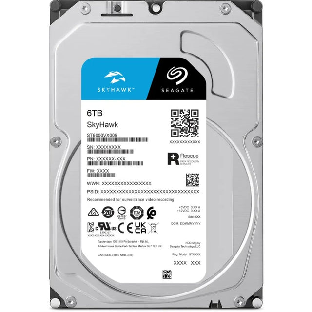 Seagate SkyHawk 6TB 3.5" Surveillance SATA HDD 256MB Cache