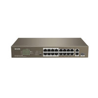 TENDA SWITCH 16 PORT POE 150W 1GB 1SFP